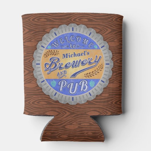 Brouwerij Pub - Pet met speciale bierflesjes Blikjeskoeler (Achterkant)