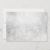 Brouwerij Red Floral Pattern Silver Sparkle Kaart (Achterkant)