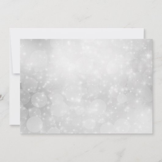 Brouwerij Red Floral Pattern Silver Sparkle Kaart (Achterkant)