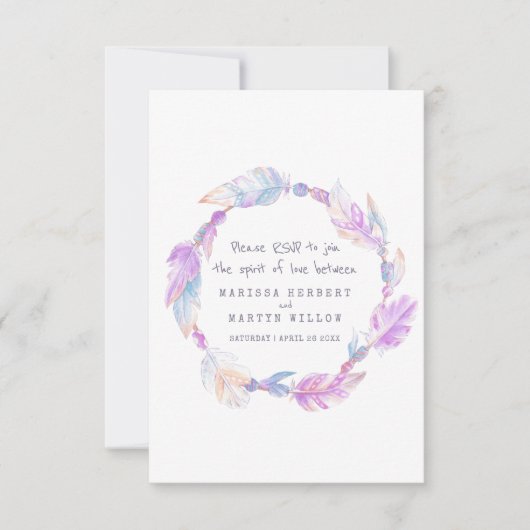 Brouwerij RSVP boho vether paarse tribale baard (Voorkant)