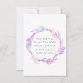 Brouwerij RSVP boho vether paarse tribale baard Kaartje (Voorkant)