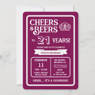 Brouwerij Surprise Cheers en Biere vieren 21 jaar Kaart