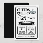 Brouwerij Surprise proost op 21 jaar Invi Kaart (Voorkant / Achterkant)