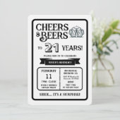 Brouwerij Surprise proost op 21 jaar Invi Kaart (Staand voorkant)
