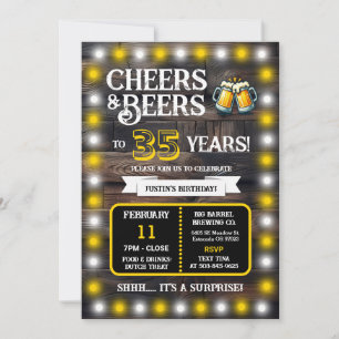 Brouwerij Surprise proost op 35 jaar cheers en bie Kaart