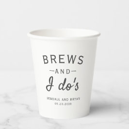 Brouwerij Thema Brews en I Do's Paper cup Papieren Bekers