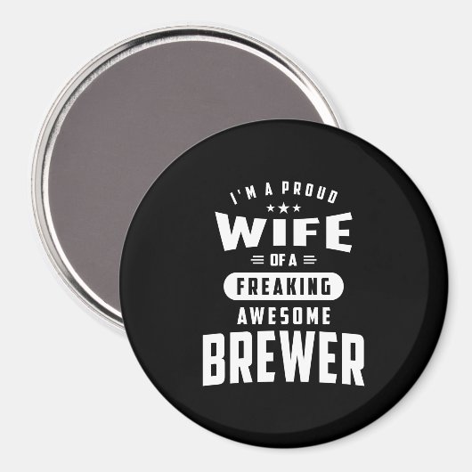 Brouwerij Titel T-shirt Cadeau voor Mannen vrouwen Magneet (Voorkant / Achterkant)
