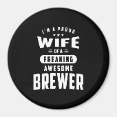 Brouwerij Titel T-shirt Cadeau voor Mannen vrouwen Magneet (Voorkant)