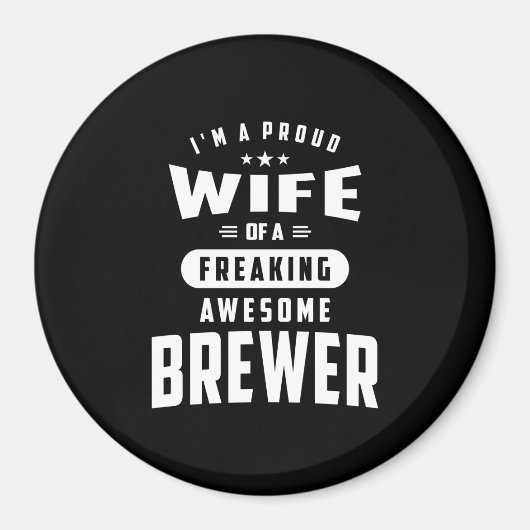 Brouwerij Titel T-shirt Cadeau voor Mannen vrouwen Magneet (Voorkant)