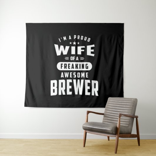 Brouwerij Titel T-shirt Cadeau voor Mannen vrouwen Wandkleed (In Situ (horizontaal))