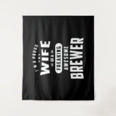 Brouwerij Titel T-shirt Cadeau voor Mannen vrouwen Wandkleed (Voorkant)