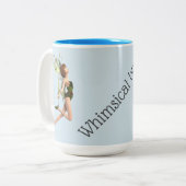 Brouwerij van frituurbakkerijen tweekleurige koffiemok (Voorkant links)