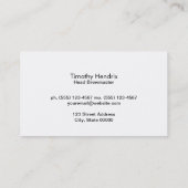 Brouwerij Visitekaartje (Achterkant)