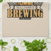 Brouwerij voegt de naam van de brouwerij van de br theedoek (Gevouwen)