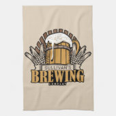 Brouwerij voegt de naam van de brouwerij van de br theedoek (Verticaal)