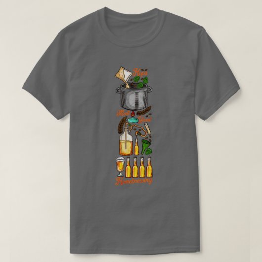 Brouwerij voor thuisgebruik t-shirt (Design voorkant)