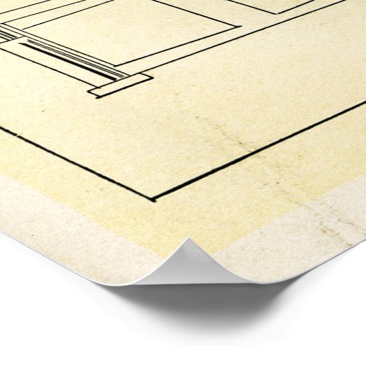 Brouwerijdiagram Brouwerijdiagram Oude Fashioned Poster (Hoek)