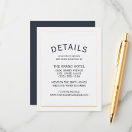 Brouwerijen en ik hebben de details van het huweli informatiekaartje