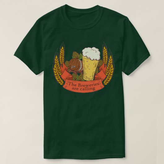 brouwerijen T T-shirt (Design voorkant)