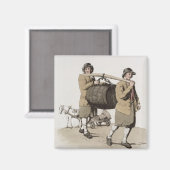 Brouwerijen uit het "Costume of Great Britain", ge Magneet (Voorkant / Achterkant)