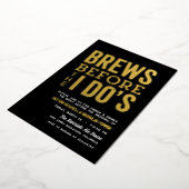 Brouwerijen voor ik de brouwerijrepetitie zwart di folie uitnodiging (Gedraaid)