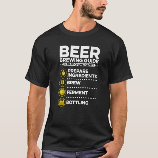 Brouwerijgids in het Hoesje van de noodwoning T-shirt (Voorkant)