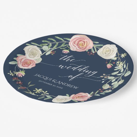 Brouwerijreceptie marinescheepvaart Blush ivoren R Papieren Bordje (Gekanteld)