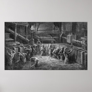 Brouwers op het werk poster