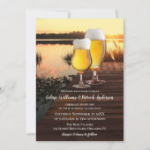 Brouwery Beer Sunset Weddenschap Kaart (Voorkant)