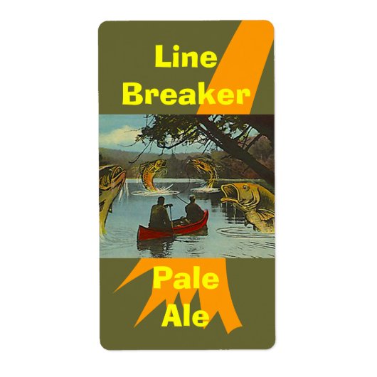 Brouwflessenlabels Vist vun Etiket (Voorkant)