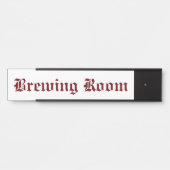 Brouwkamer Rood Deurbordje (Voorkant)