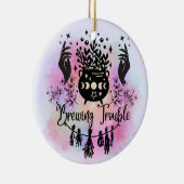 Brouwproblemen: ondeugend hekserig design keramisch ornament (Rechts)