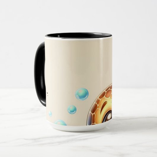 Brouwrijke ochtenden beginnen hier! mok (Voorkant links)