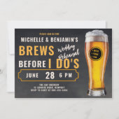 Brouwt voor ik doe brouwerij bruiloft repetitiekri kaart (Voorkant)