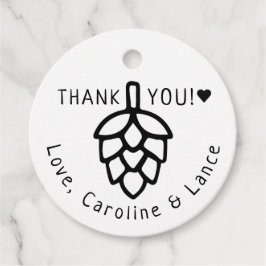 Brouwt voor ik doe's Beer Hops Kraft bruiloft douc Bedankjes Labels