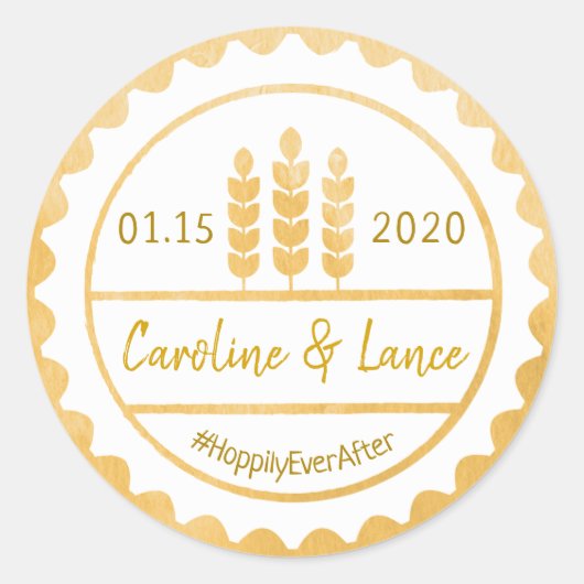 Brouwt voor ik doe's Bierfles Pet Sticker (Voorkant)