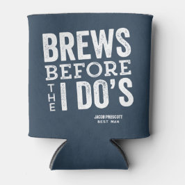 Brouwt voor ik doe's leisteen blauw bier thema vri blikjeskoeler