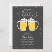 Brouwt voor ik doe's schoolbord vrijgezellenfeest kaart (Voorkant)