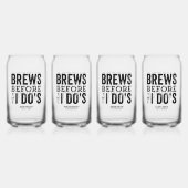 Brouwt voor ik doe's vrijgezellenfeest plezier blikvorm glas (Voorkant)