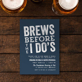 Brouwt voor ik Do's brouwerij verlovingsfeest blau Kaart