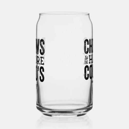 Brouwt voor ik Do's vrijgezellenfeest groomsman Blikvorm Glas (Links)