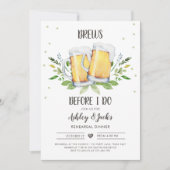 Brouwt voordat ik repetitie diner uitnodiging code (Voorkant)