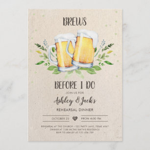 Brouwt voordat ik repetitie diner uitnodiging code