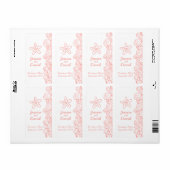 Brouwwijn bevoordeelt gepersonaliseerd koraal etiket (Full Sheet)