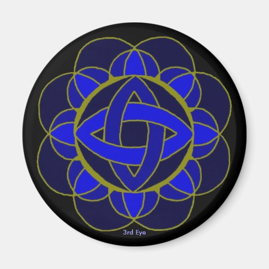 "Brow (3rd Eye) Chakra" Magnet (Voorkant)