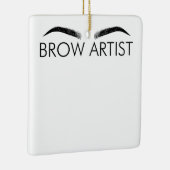 Brow Artist Brow Lounge Eyebrow Lover Br Keramisch Ornament (Rechts)
