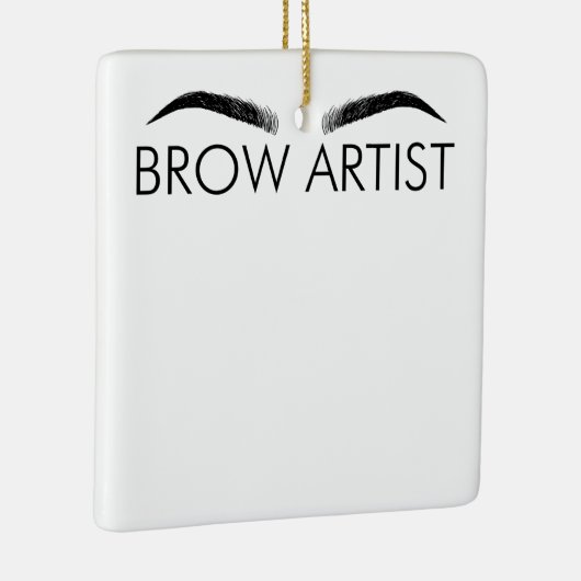 Brow Artist Brow Lounge Eyebrow Lover Br Keramisch Ornament (Rechts)