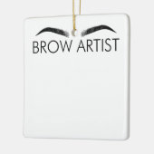 Brow Artist Brow Lounge Eyebrow Lover Br Keramisch Ornament (Links)