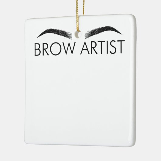 Brow Artist Brow Lounge Eyebrow Lover Br Keramisch Ornament (Links)