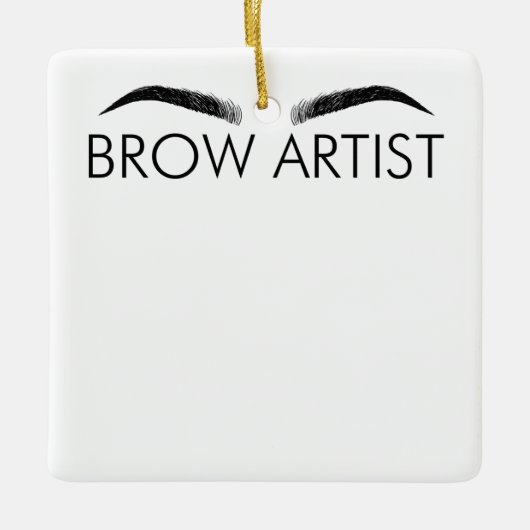 Brow Artist Brow Lounge Eyebrow Lover Br Keramisch Ornament (Voorkant)